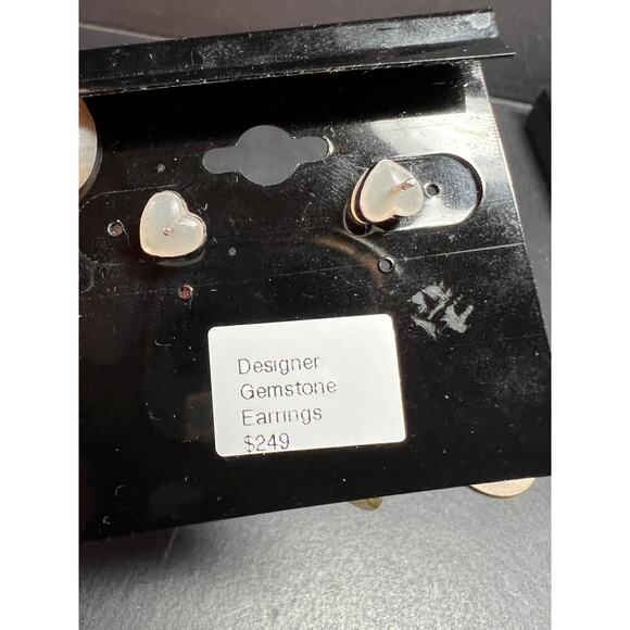 NEW peridot sterling silver crescent hoop earrings - Picture 3 of 16